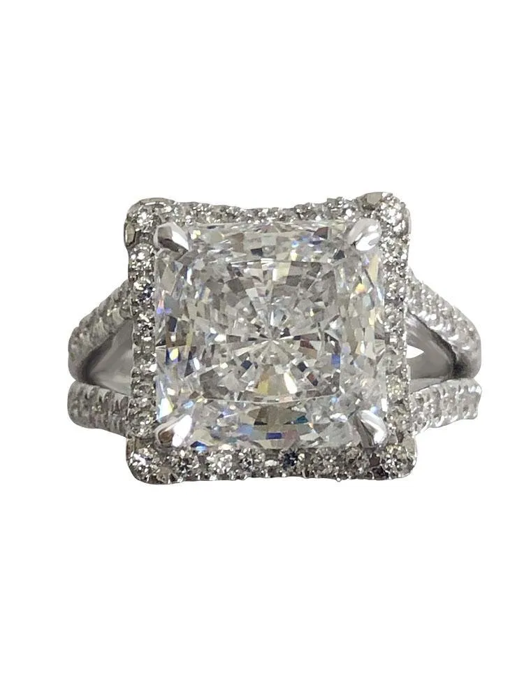 10 Carat Princess cut CZ Ring CHICASHOTPRINCESS