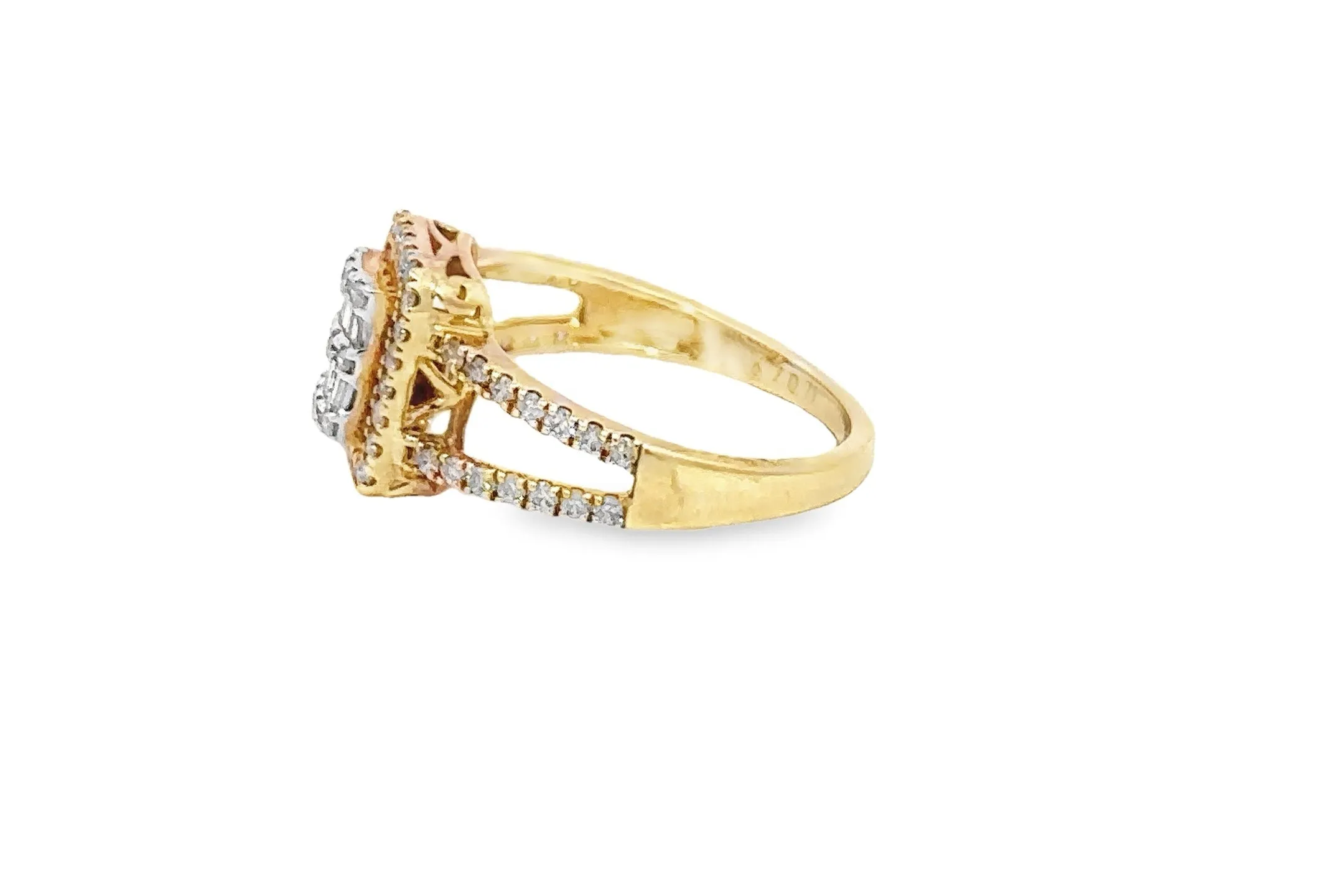 10K Gold 0.71 CTW Diamond Ladies Ring