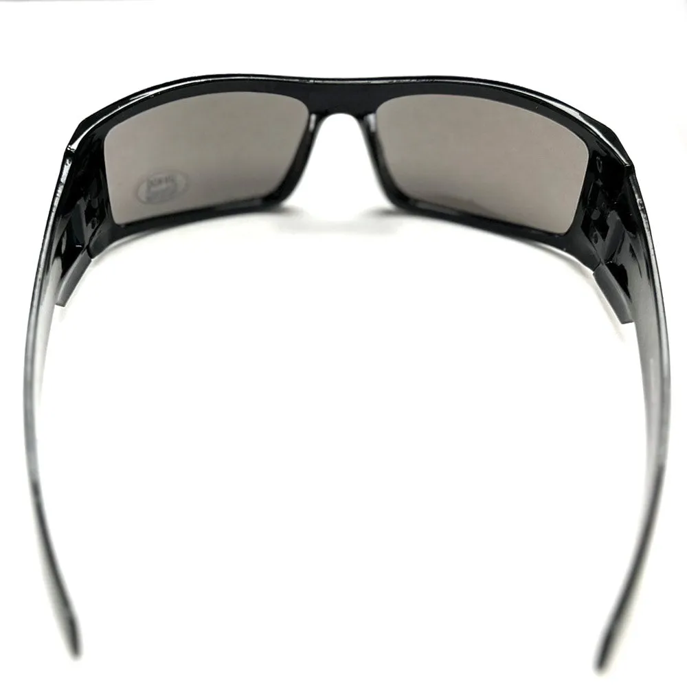 2 Pk Polarized Sunglasses Trendy Retro Sport Rectangular Wrap Anti Glare Unisex