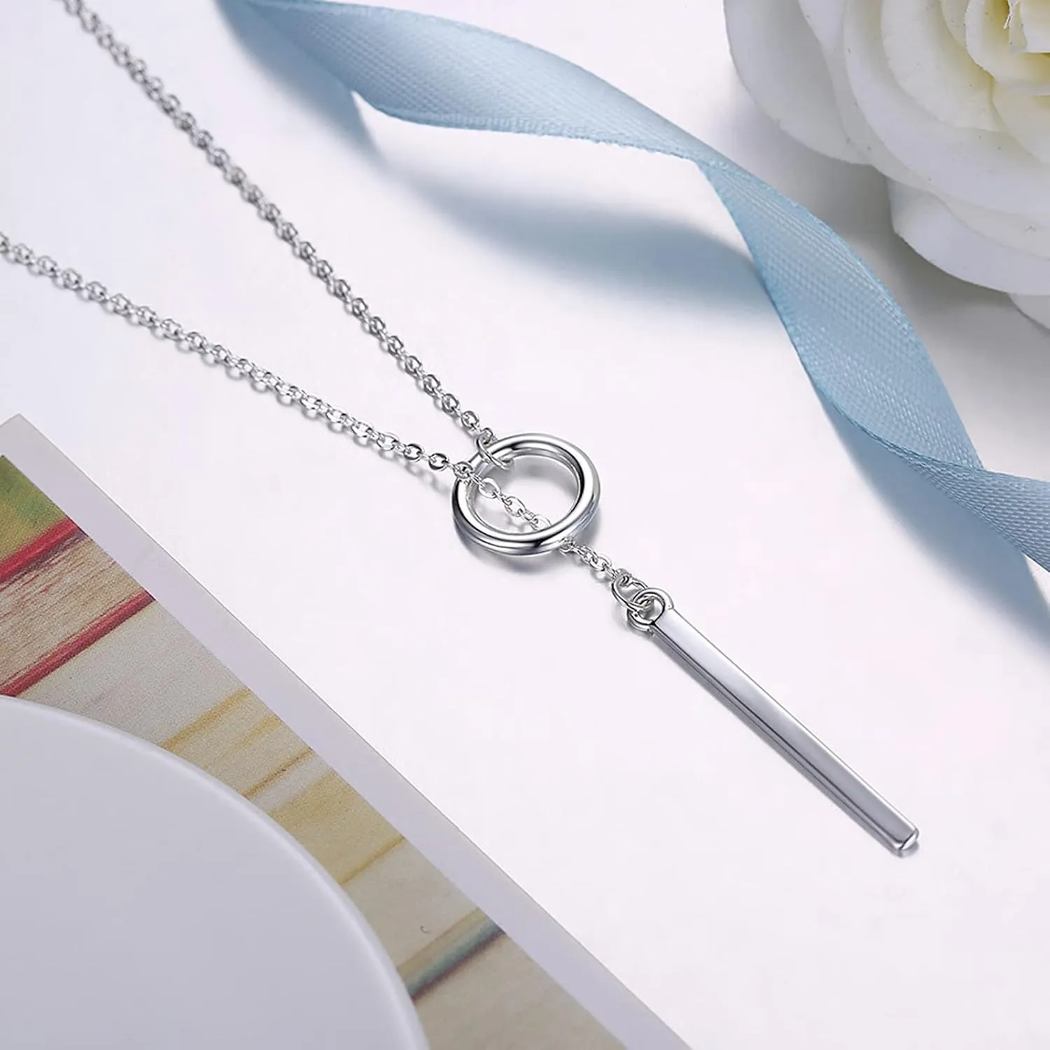 925 Sterling Silver Heartbeat Necklace Trendy Pendant Charming Necklace Cute Necklace for Her Shine Cubic Zirconia Pendant Necklace Women Dainty Diamond Choker Holiday Jewelry Gifts for Mom Wife Lover