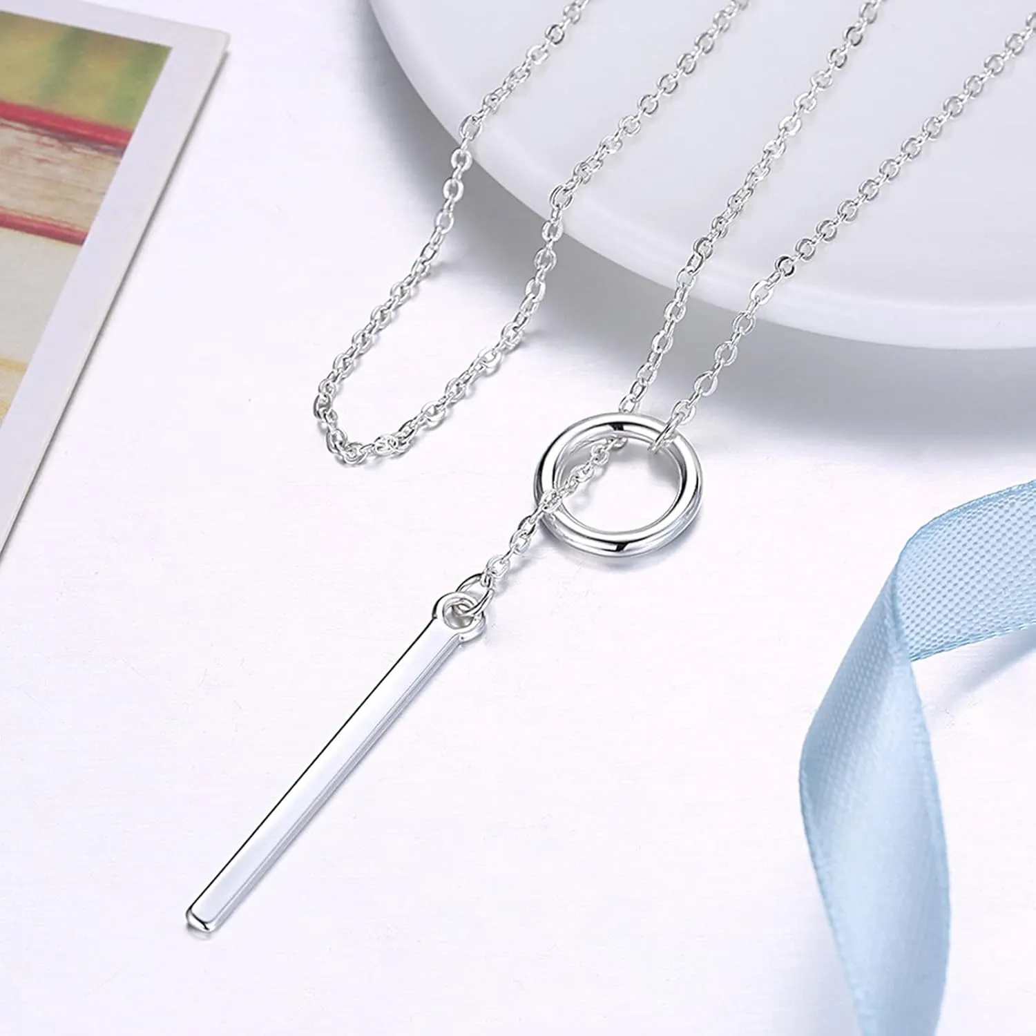 925 Sterling Silver Heartbeat Necklace Trendy Pendant Charming Necklace Cute Necklace for Her Shine Cubic Zirconia Pendant Necklace Women Dainty Diamond Choker Holiday Jewelry Gifts for Mom Wife Lover