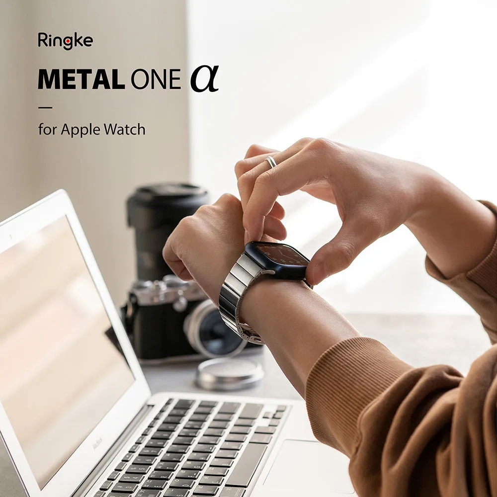 Apple Watch 49mm / 45mm / 44mm / 42mm | Metal One Band α - Silver