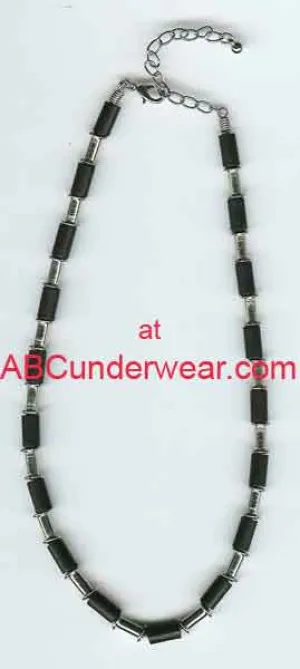 Black & Metal Necklace