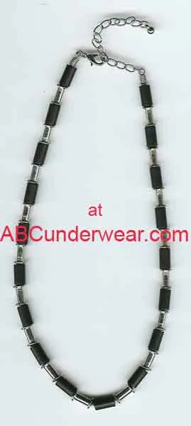 Black & Metal Necklace