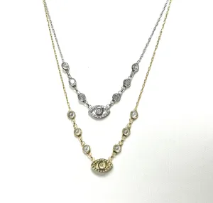 Bling and Paved Evil Eye Necklace