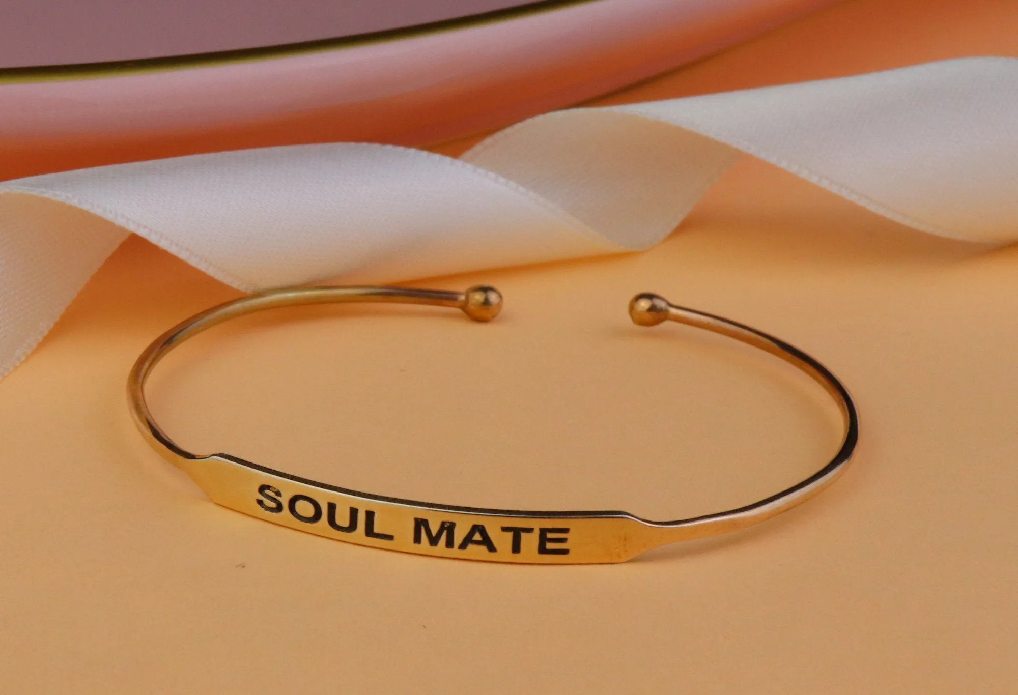 Customizable Name Bangle in Silver