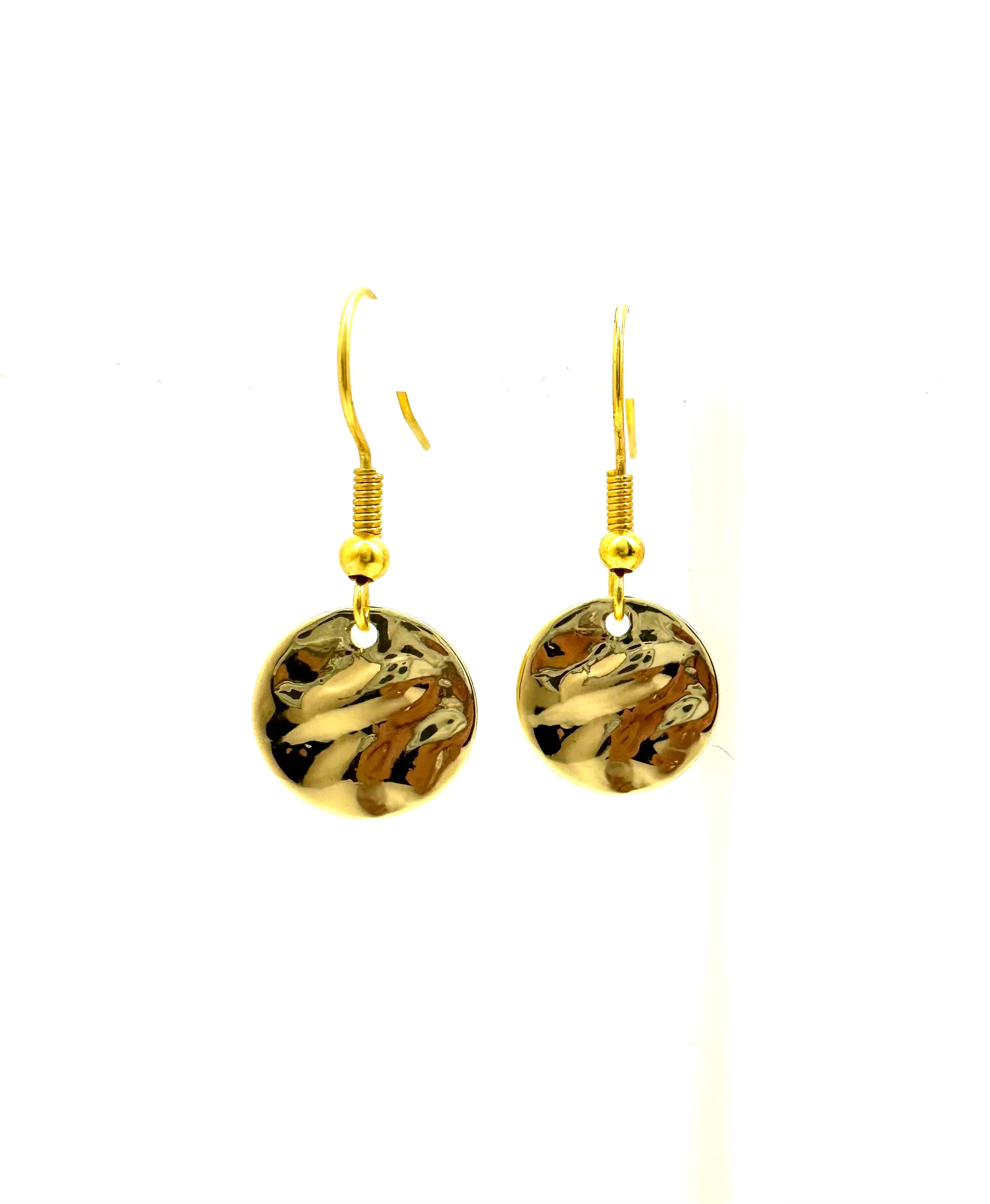 Hammered Coin Earrings