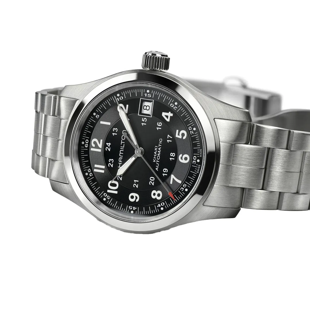Khaki Field Automatic Mens Watch - Durable High-Performance Military Style Timepiece