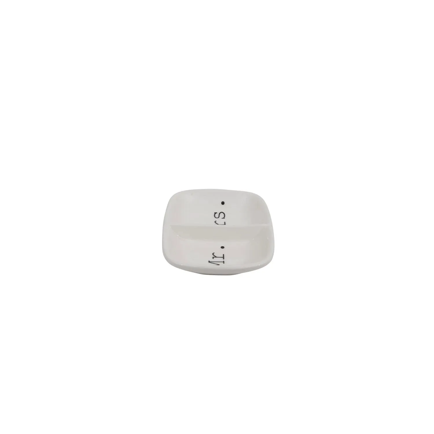 Mr. & Mrs. Ceramic Ring Dish