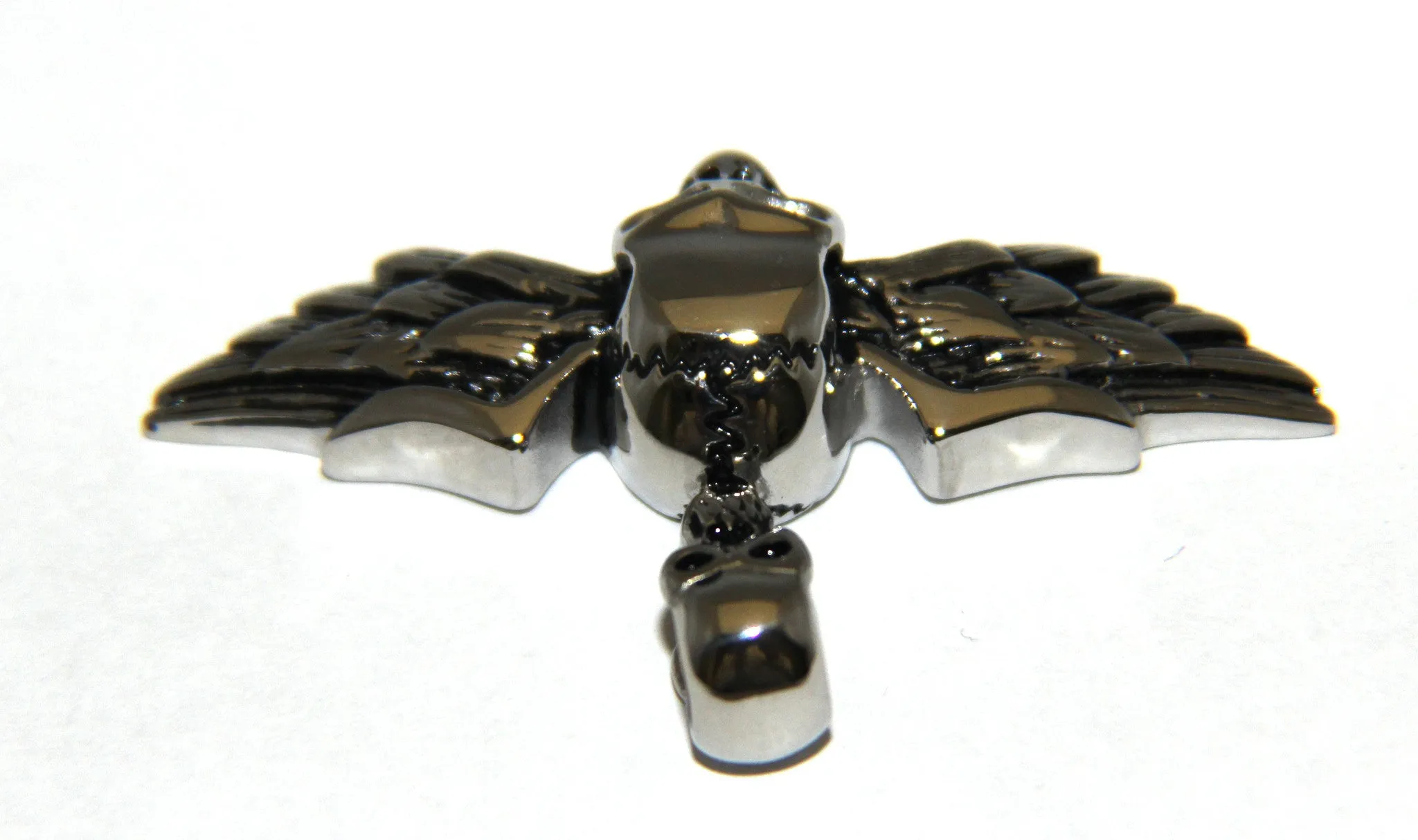 Stainless Steel Skull Wing Pendant- UDINC0488