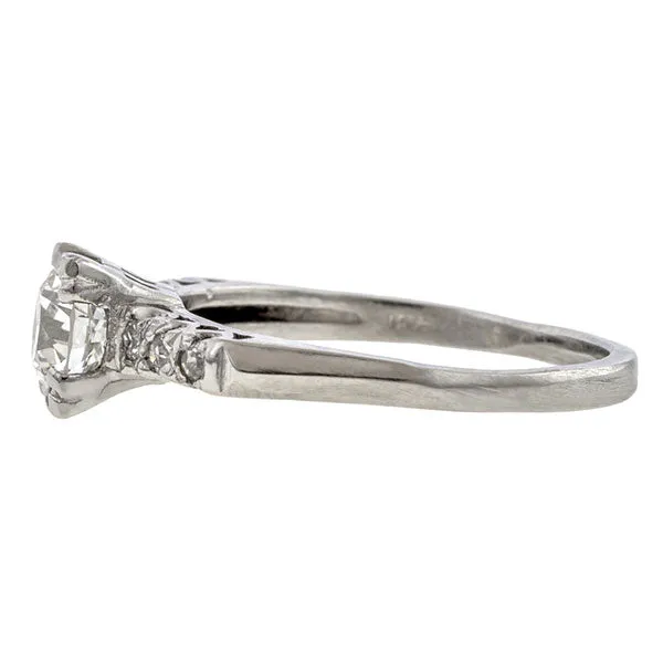 Vintage Engagement Ring, Circular Brilliant 0.92ct